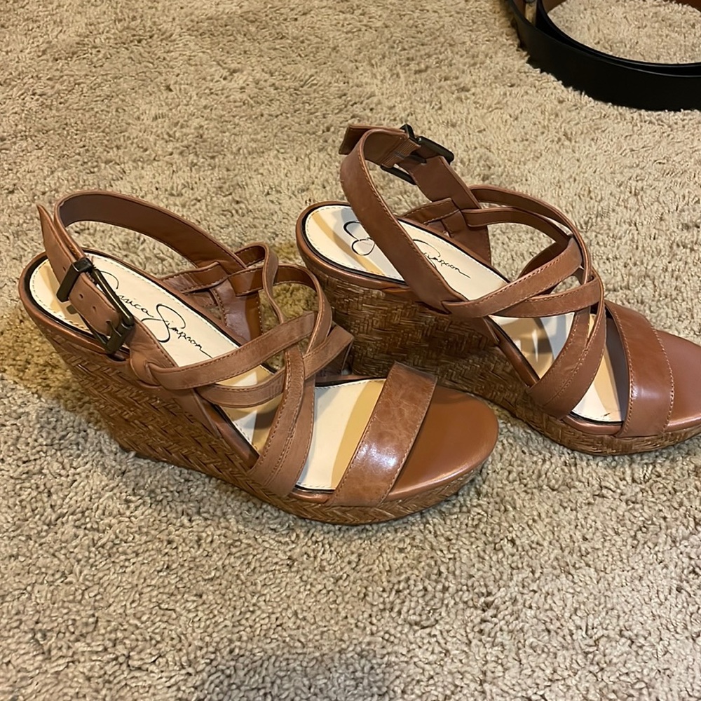 Jessica Simpson Wedge Heels sz 10, never worn